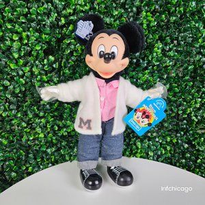 NWT Vintage Disney Mickey Mouse & Pals Dress-Ups 11" Applause Sock Hop Doll Toy